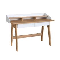 Escrivaninha Flexus 2 GV Hanover e Branca 139 cm