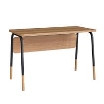 Escrivaninha Flexus Hanover e Preta 120 cm