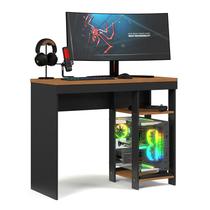 Escrivaninha Gamer Beta Quarto com Prateleiras 103 cm - GABRIELLI MÓVEIS