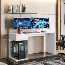 Escrivaninha Gamer Movelove Mesa Gamer Start Flex Mdp De 136cm X 70cm X 45cm Branca Escrivaninha Gamer Movelove Mesa Gamer Start Flex Mdp De 136cm X 70cm X 45cm Branca
