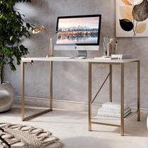 Escrivaninha Gamer Tokyo MDF Mesa Para Computador Home Office E Estudos Com Suporte Para CPU E Prateleira Lateral Estrutura Em Aço Estilo Industrial