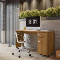 Escrivaninha Home Office Estudo Corsica 1 porta e Gaveteiro - Freijo