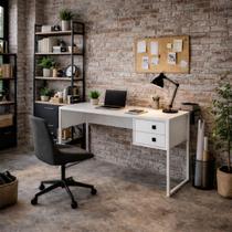 Escrivaninha Industrial 2 Gavetas Escritório Estudo Quarto - LaCasaMia