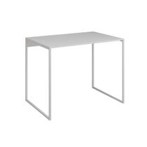Escrivaninha Industrial Base Ferro Branco Tampo Mdp Branco 90x50