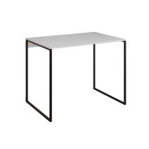 Escrivaninha Industrial Base Ferro Preto Tampo Mdp Branco 90x50