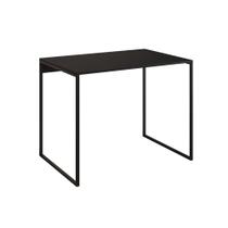 Escrivaninha Industrial Base Ferro Preto Tampo Mdp Preto 90x50 Escrivaninha Industrial Base Ferro Preto Tampo Mdp Preto 90x50