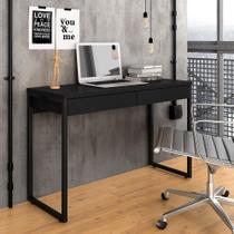 Escrivaninha Industrial Cayman Com 2 Gavetas Preto Fosco - Móveis Arapongas Escrivaninha Industrial Cayman Com 2 Gavetas Preto Fosco - Móveis Arapongas