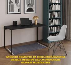 Escrivaninha Industrial Grécia 120x53 Ferro Preto Tampo Preto Escrivaninha Industrial Grécia 120x53 Ferro Preto Tampo Preto
