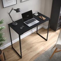 Escrivaninha Industrial Mesa de escritório Reforçada Base Aço Tampo de 90x46 cm MDF Alto Padrão Linha Luo Escrivaninha Industrial Mesa de escritório Reforçada Base Aço Tampo de 90x46 cm MDF Alto Padrão Linha Luo