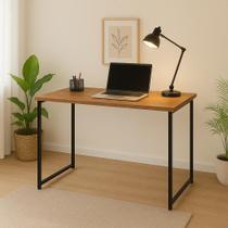 Escrivaninha Industrial Mesa Estudo Aparador Escritório Home Office Pés Em Aço