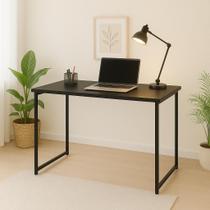 Escrivaninha Industrial Mesa Estudo Aparador Escritório Home Office Pés Em Aço