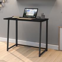 Escrivaninha Industrial Tampo 80 Cm Dobrável Mdf Aço Escritório Moderna Escrivaninha Industrial Tampo 80 Cm Dobrável Mdf Aço Escritório Moderna