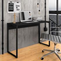 Escrivaninha Industrial Vancouver Preto Fosco - Móveis Arapongas Escrivaninha Industrial Vancouver Preto Fosco - Móveis Arapongas