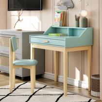Escrivaninha Infantil Com Cadeirinha Mdf Com Pés De Madeira Rustica Escrivaninha Infantil Com Cadeirinha Mdf Com Pés De Madeira Rustica
