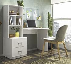 Escrivaninha Livreiro Cristal Branco Peternella