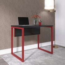 Escrivaninha M90/60P 25TUB 90cm Industrial Preto e Vermelho Escrivaninha M90/60P 25TUB 90cm Industrial Preto e Vermelho