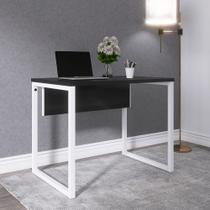 Escrivaninha M90/60P25TUB 90cm Industrial Preto e Branco Escrivaninha M90/60P25TUB 90cm Industrial Preto e Branco