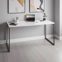 Escrivaninha Maclavi Móveis Mesa para Escritorio Industrial MDF de 150cm x 60cm Branco