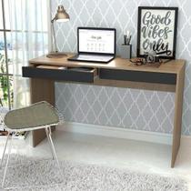 Escrivaninha Madri com 2 Gavetas - Mel/Preto