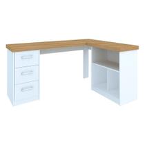 Escrivaninha Mali Olmo e Branca Escrivaninha Mali Olmo e Branca