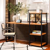 Escrivaninha Marrocos Home Office com Prateleira Estilo Industrial em MDF MDP e Aço 123cm Moderna Resistente para Escritório Estudo e Setup Gamer Escrivaninha Marrocos Home Office com Prateleira Estilo Industrial em MDF MDP e Aço 123cm Moderna Resistente para Escritório Estudo e Setup Gamer