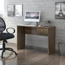 Escrivaninha me404- djd móveis- c/ uma gaveta- castanho