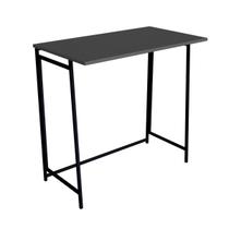 Escrivaninha Mesa Apoio Estudo Trabalho Notebook Dobravél P1044 Grafite Placa e Ponto Escrivaninha Mesa Apoio Estudo Trabalho Notebook Dobravél P1044 Grafite Placa e Ponto