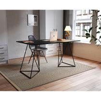 Escrivaninha Mesa Bela Vista para Home Office Estudo Trabalho com Tampo Amplo - Preto/preto Escrivaninha Mesa Bela Vista para Home Office Estudo Trabalho com Tampo Amplo - Preto/preto
