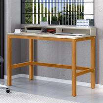 Escrivaninha Mesa Computador Califórnia Pés Madeira Maciça