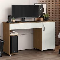 Escrivaninha Mesa Computador Com Suporte Cpu 136cm Daurea Atacama-off White A09 - D'rossi