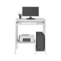Escrivaninha Mesa Computador Compacta com Divisões em MDP Home Office 74x69x40cm Artely Pixel
