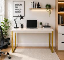 Escrivaninha Mesa Computador Estudo Office Aparador Pés Aço