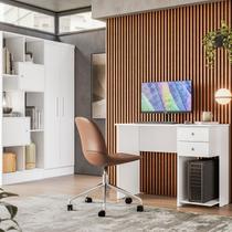 Escrivaninha Mesa Computador Gamer 2 Gavetas e Suporte para CPU Multiuso Quarto Estudo Escritório Escrivaninha Mesa Computador Gamer 2 Gavetas e Suporte para CPU Multiuso Quarto Estudo Escritório