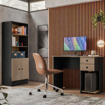 Escrivaninha Mesa Computador Gamer 2 Gavetas e Suporte para CPU Multiuso Quarto Estudo Escritório