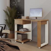 Escrivaninha Mesa Computador Sorata Home Office Com Prateleiras