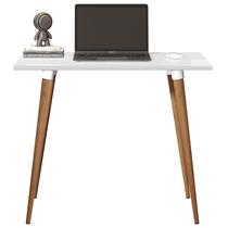 Escrivaninha Mesa de Computador Escritório Retrô Sala Estudo Home PC Branco