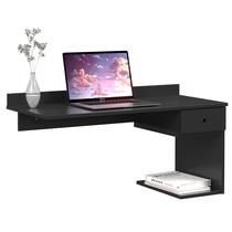 Escrivaninha Mesa de Computador Suspensa Home Office Com Gaveta Parede