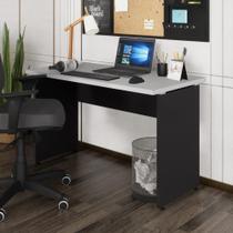 Escrivaninha Mesa De Escritório 120cm Multimóveis Cr25312 Cinza Preto Escrivaninha Mesa De Escritório 120cm Multimóveis Cr25312 Cinza Preto