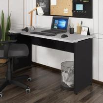 Escrivaninha Mesa De Escritório 135cm Multimóveis Cr25315 Cinza Preto Escrivaninha Mesa De Escritório 135cm Multimóveis Cr25315 Cinza Preto