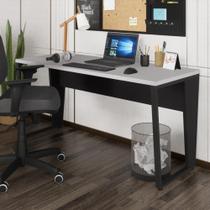 Escrivaninha Mesa De Escritório 150cm Multimóveis Cr25329 Cinza Preto Escrivaninha Mesa De Escritório 150cm Multimóveis Cr25329 Cinza Preto