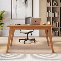 Escrivaninha Mesa de Escritório Elegance 80cm Madeira Maciça Cinamomo Laranja Escrivaninha Mesa de Escritório Elegance 80cm Madeira Maciça Cinamomo Laranja