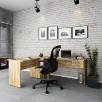 Escrivaninha Mesa De Escritório Em L 1,80x1,40m C/02gavetas