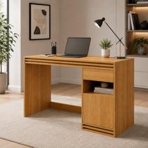 Escrivaninha Mesa de Estudo 120 Cm com Porta e Gaveta Home Office Escritório Trabalho Computador Organizador Moderna Multiuso Escrivaninha Mesa de Estudo 120 Cm com Porta e Gaveta Home Office Escritório Trabalho Computador Organizador Moderna Multiuso