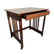 Escrivaninha Mesa Escritório 1 Gaveta 80cm Madeira Maciça Emily