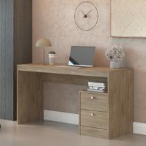 Escrivaninha Mesa Escritório 100% Funzionale 1350 2 Gavetas 135cm MDF Carvalho