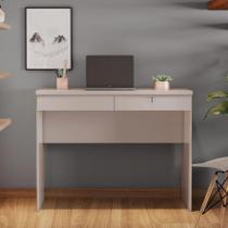 Escrivaninha Mesa Escritório 105cm 2 Gavetas Felicia Candian