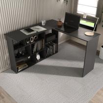 Escrivaninha Mesa Escritório 115,5x120cm em L 8 Nichos Montecello Yescasa