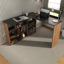 Escrivaninha Mesa Escritório 115,5x120cm em L 8 Nichos Montecello Yescasa Escrivaninha Mesa Escritório 115,5x120cm em L 8 Nichos Montecello Yescasa