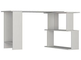 Escrivaninha Mesa Escritório 120cm Tampo Giratório Branca