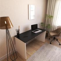 Escrivaninha Mesa Escritório 120CMX60CM 120cm Branca e Preto Escrivaninha Mesa Escritório 120CMX60CM 120cm Branca e Preto